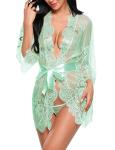 Avidlove Women's Lace Kimono Robe and Babydoll