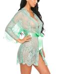 Avidlove Women's Lace Kimono Robe and Babydoll