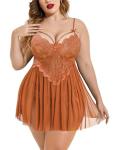 Avidlove Plus Size Lace Babydoll Chemise Nightgown