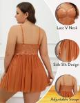 Avidlove Plus Size Lace Babydoll Chemise Nightgown