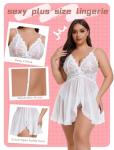 Avidlove Plus Size Sexy Babydoll Lace Chemise