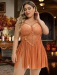 Avidlove Plus Size Lace Babydoll Chemise Nightgown