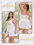 Avidlove Plus Size Sexy Babydoll Lace Chemise