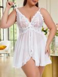 Avidlove Plus Size Sexy Babydoll Lace Chemise