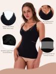 3-Pack Lace V-Neck Tummy Control Tank Tops