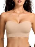 Strapless Non-Slip Push-Up Wireless Bandeau Bra