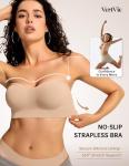 Strapless Non-Slip Push-Up Wireless Bandeau Bra