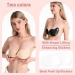 Sticky Push-Up Backless Bra with Nipple Covers