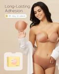 Niidor Magnetic Sticky Strapless Silicone Push Up Bra
