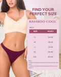 Bamboo Cool Women's Seamless No-Show Thong 6-Pack