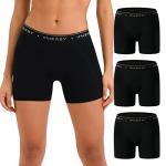 INNERSY Women's Cotton Boyshorts 3-Pack Black