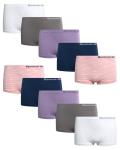 Reebok Girls Seamless Boyshorts 10-Pack, Sizes 6-16