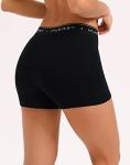 INNERSY Women's Cotton Boyshorts 3-Pack Black