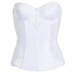 Lace Longline Corset Bustier Bra for Women