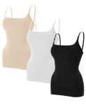 EUYZOU 3-Pack Seamless Shapewear Camisoles