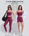 3 Piece Women's Workout Set with Leggings & Bra