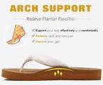 KuaiLu Women's Arch Support Flip Flops - Comfort Sandals