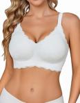 Avidlove Women's Wireless Lace Full Coverage Bra
