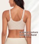 DotVol Women's Seamless Wireless Posture Bra - Beige