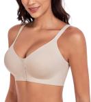 DotVol Women's Seamless Wireless Posture Bra - Beige