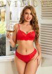 Avidlove Red Lace Bra and Thong Set