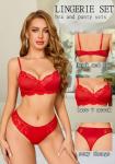 Avidlove Red Lace Bra and Thong Set