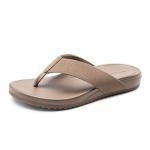 Bruno Marc Men's Supportive Thong Sandals - Brown