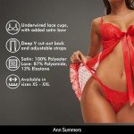 Ann Summers Bon Bon Babydoll Set – Babydoll Lingerie for Women with Matching Thong, Underwired Cups, Satin Bow & Front Fastening - Genuine Womens Lingerie Set