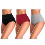 High Waisted Cotton Tummy Control Underwear Pack