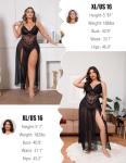 Plus Size Sexy Mesh Babydoll Nightdress for Curves