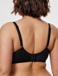Wingslove Women's Push up T-Shirt Bra Deep-V Plunge Everyday Seamless Underwire Lightly Padded Bras Lift Up (Lightly Lined Black,42DD