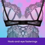Lovehoney Womens Lingerie Pink Boudoir Belle Cut-Out Satin Chemise Set - Underwired and Moulded Cups - Plus Size: 22-24