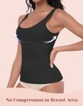 3-Pack Women's Tummy Control Tank Tops
