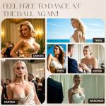 Sticky Backless Push-Up Bra – 2 Pairs Black/Beige