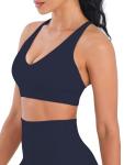 Sunzel Women's V Neck Strappy Sports Bra