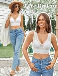 Avidlove Women’s Lace Deep V Wireless Bralette