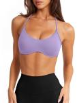 Purple Y-Back Sports Bra for Activewear