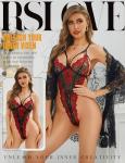 RSLOVE Lace Kimono Robe and Teddy Lingerie Set
