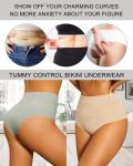 High Waisted Tummy Control Cotton Bikini Panties