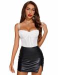 Avidlove White Lace Corset Bustier Top