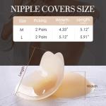 Adhesive Push-Up Backless Bra with Nipple Covers