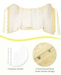 Elfin Yellow Lace Corset Top for Women