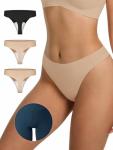 LUCKMEEY Women's Seamless Cotton Thong Panty