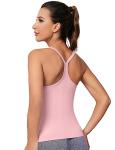 Seamless Pink Workout Tank with Built-In Bra