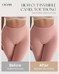 Seamless Invisible Thongs for Women - Black