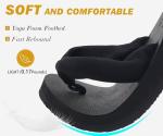 Arch Support Flip Flops for Women - All Black