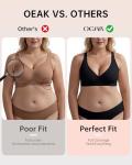 Comfortable Deep V Push Up Bralette in Black XL