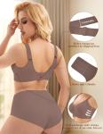 Cozy Wireless Push-Up Bralette in Coffee, XL
