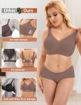 Cozy Wireless Push-Up Bralette in Coffee, XL