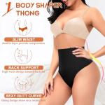 High Waisted Tummy Control Thong Shapewear